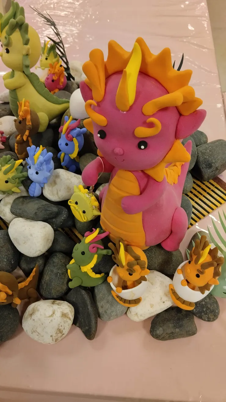 紙粘土龍寶寶DIY