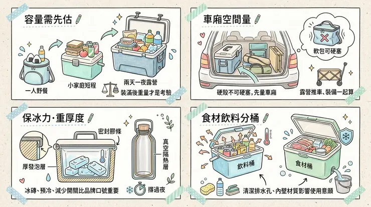 保冷箱怎麼挑？容量、保冰力、搬運先算清楚