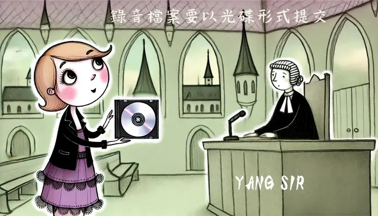 錄音檔案要以光碟形式且要提出逐字稿