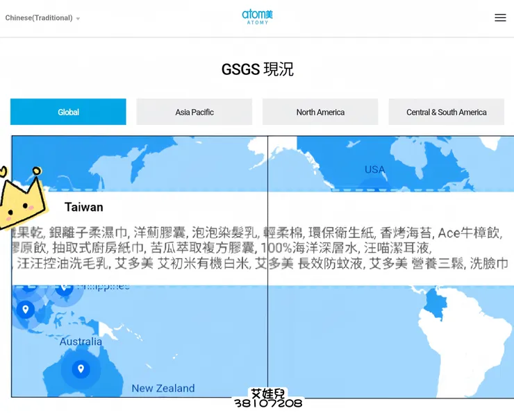 圖片截自官網,台灣GSGS產品😉