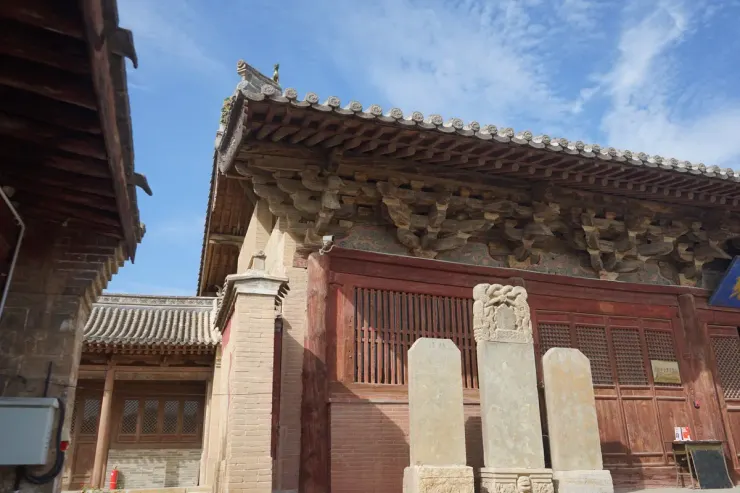 金代，忻州洪福寺大殿，懸山頂，作者自攝