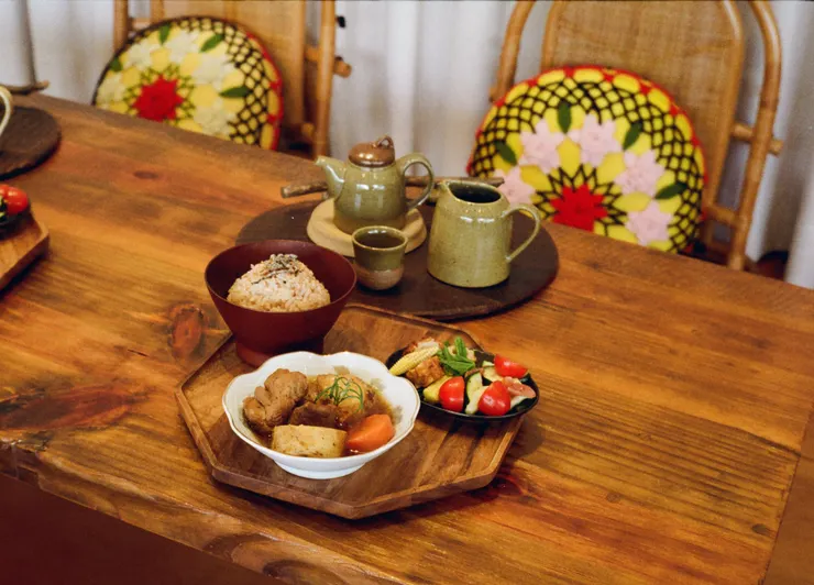 薈福村茶的台灣茶泡飯，一壺茶，可以拌飯，也可以品茶