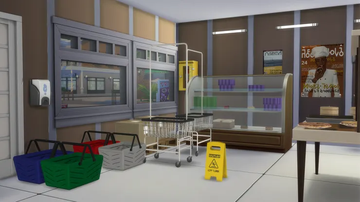 超市的左手邊就是這樣子,跟現實挺像(其實漂亮多了!)。