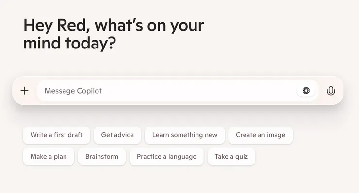 微軟 Copilot 首頁