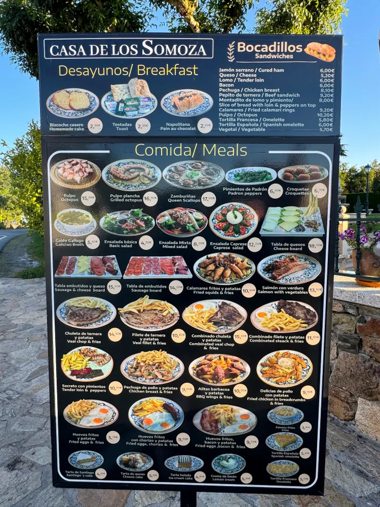 第三天的早餐，也是圖文並茂，讚！