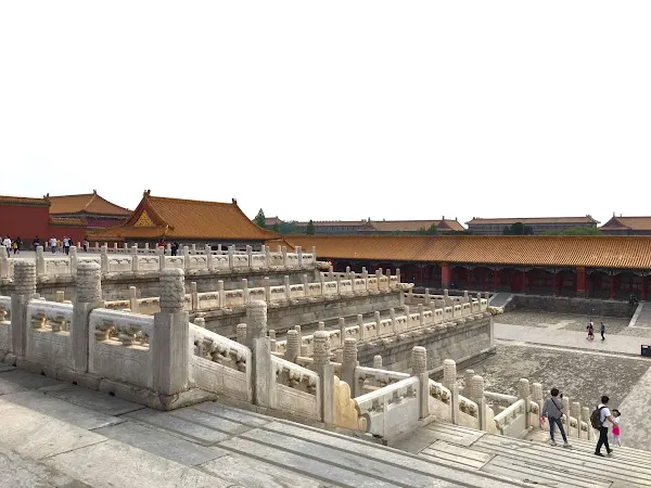 北京故宮博物院紫禁城全景與宮殿紅牆