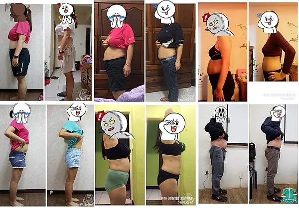 布姊一對一減脂課學生對比照