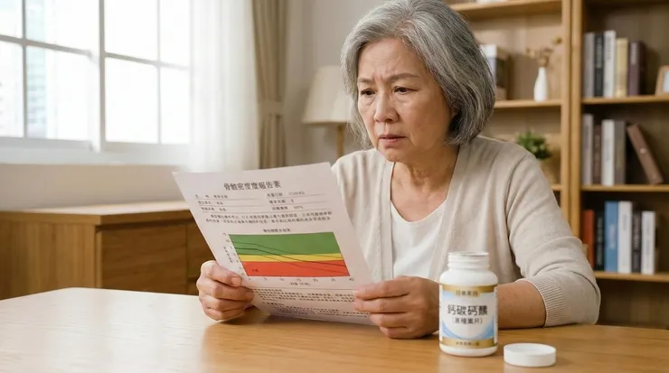 面對骨質報告卻一臉困惑的長輩。很多人天天吃鈣片，數值卻沒變，關鍵可能不在「量」，而在「質」