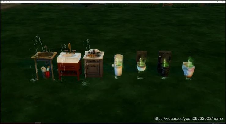 但蕉卻一口氣翻到四個馬桶＝Ｄ＝不過蕉缺的是洗澡用具！