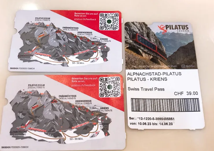 皮拉圖斯山車票