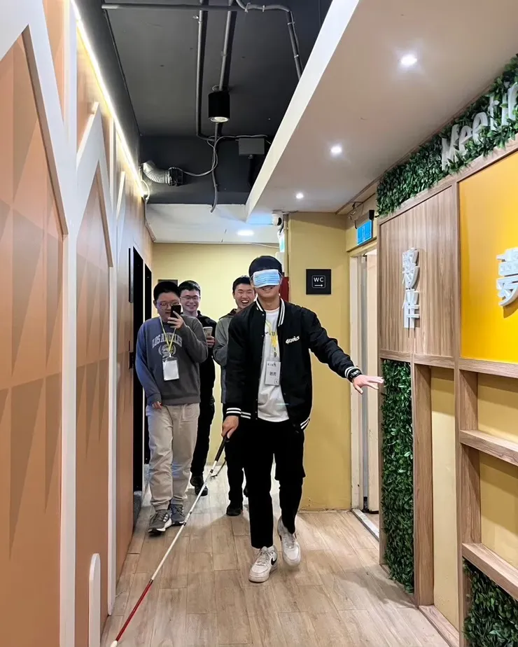 ▲ 視障體驗營側拍