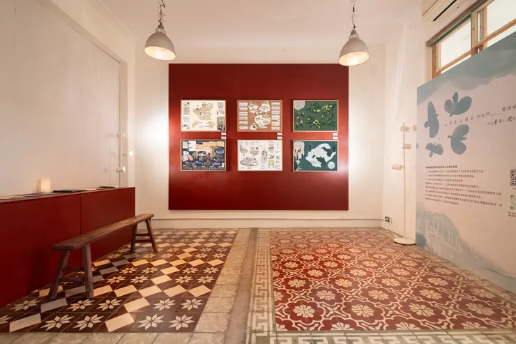 新營曬書店。故事地圖展區。攝影:吳欣穎