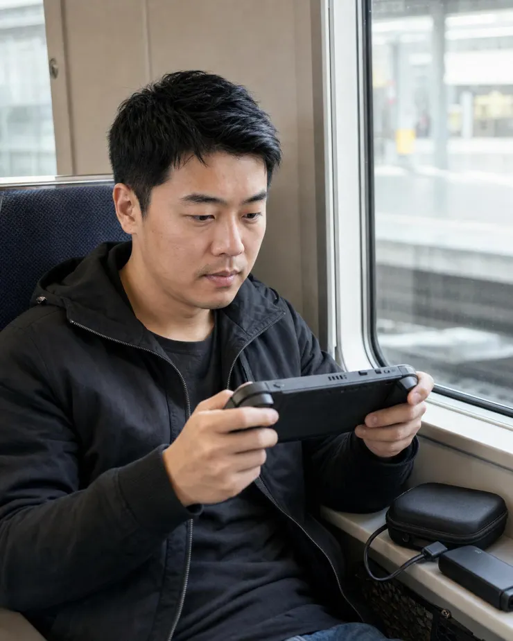 梁練偉 掌機續航測試 在移動場景評估 Switch 2 握持與電量