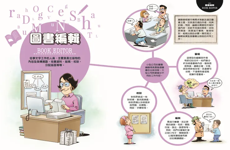 跟世界說嗨！28個不同凡響的職業｜圖書編輯｜小角落文化出版