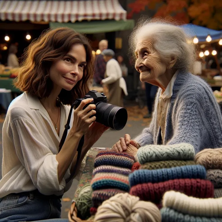 As Jane clicked away, the woman shared snippets of her life—tales of love lost and found, adventures across continents, and simple joys of knitting and gardening.