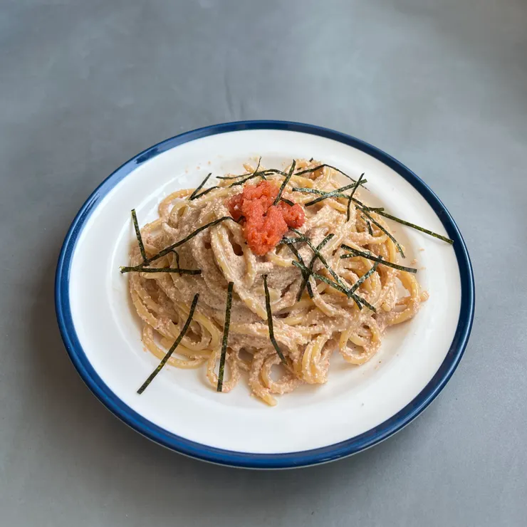 這次做的明太子義大利麵。