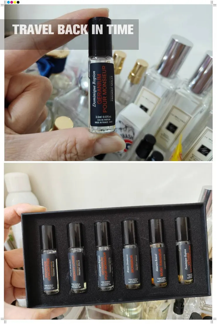 這是另一套小香水組合 - 共六個氣味，天竺葵先生是其中一款。