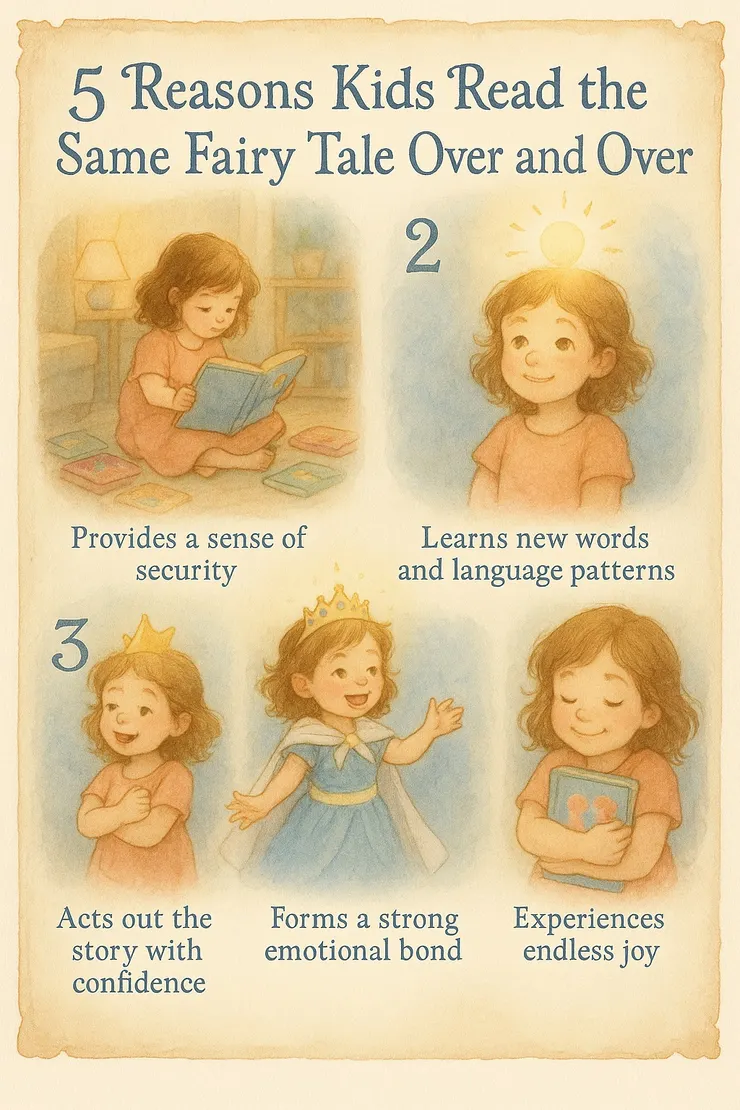 五個心理發展點: 1.安全感與熟悉感; 2.語言與認知發展; 3.主動掌控與參與感; 4. 情感投射與內在需求; 5. 享受重複的樂趣