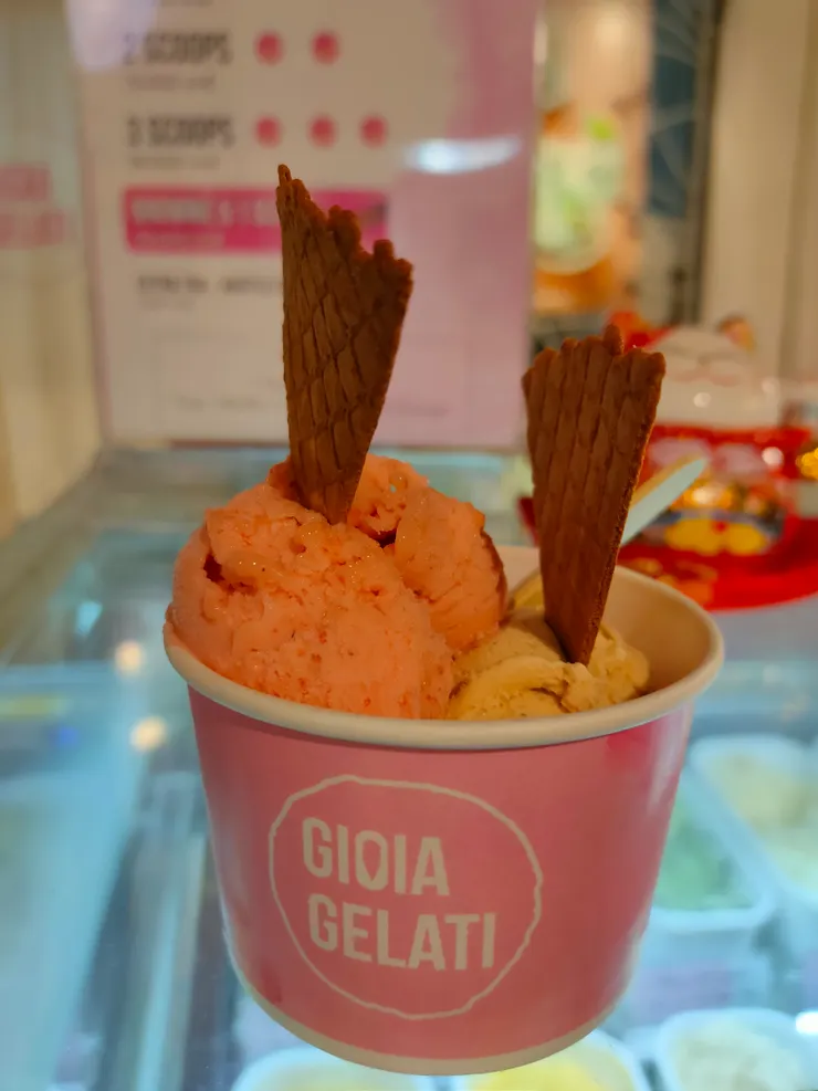 這裡很多義式冰淇淋店