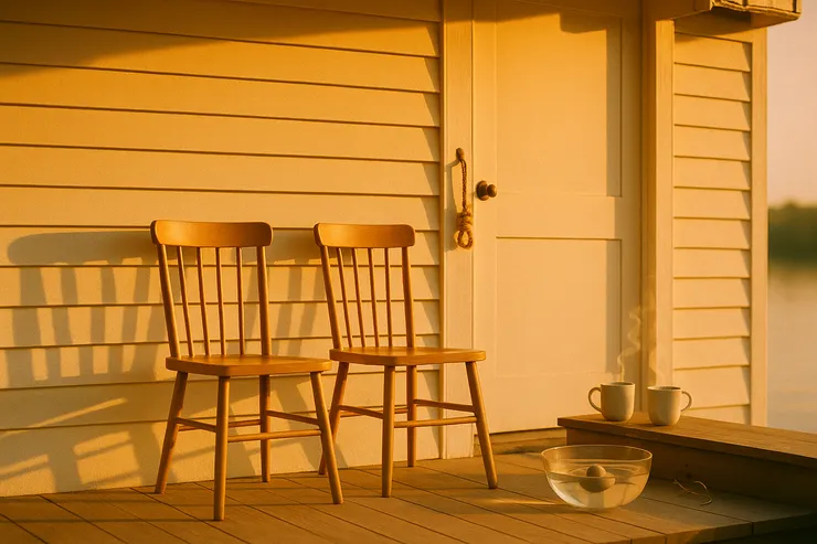 等黃昏收工,也等你一起坐下。