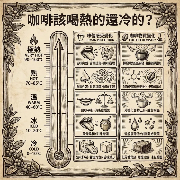 溫度是咖啡照妖鏡
