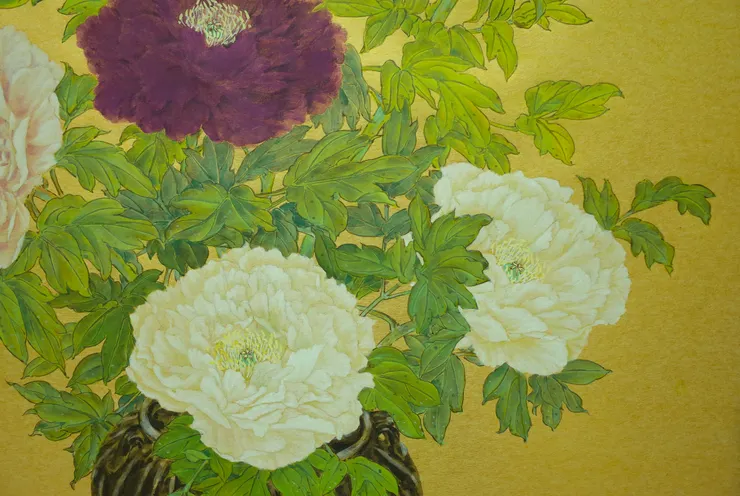 〈貢花／宜家宜室〉局部－白牡丹