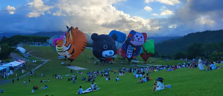 台東鹿野熱氣球自拍