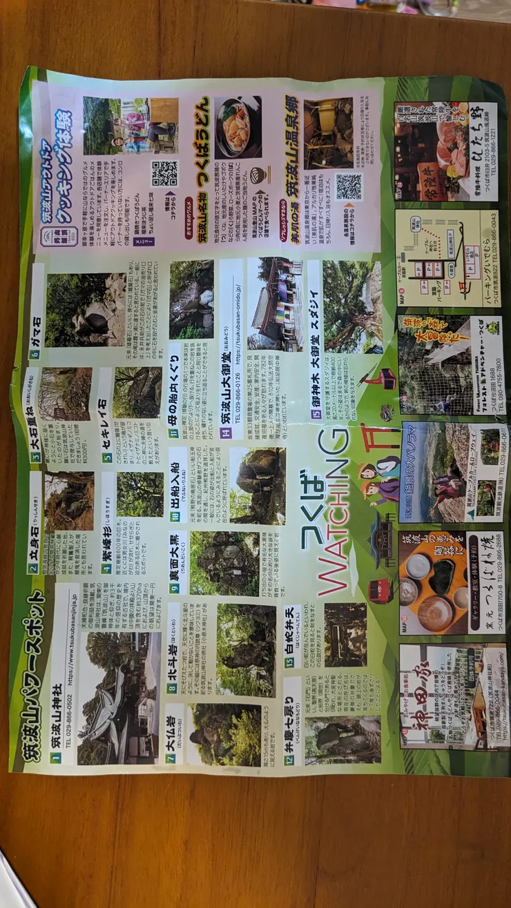 筑波山登山地圖