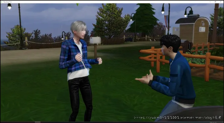 寇：你都有了乾脆我們同居吧？榴：再見不送！