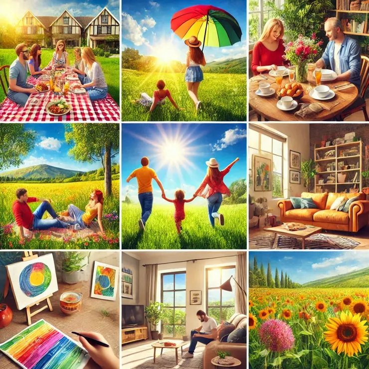 Copilot生成美好生活的圖片