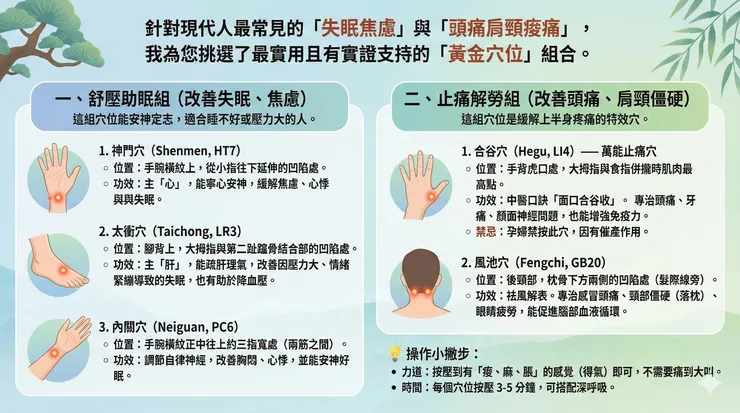 「黃金穴位」組合