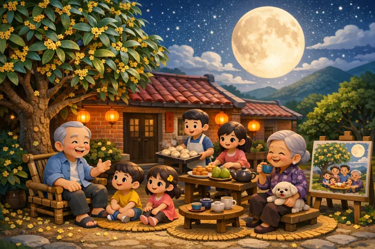 月光下的桂花香