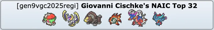Giovanni Cischke's NAIC 32強隊伍
