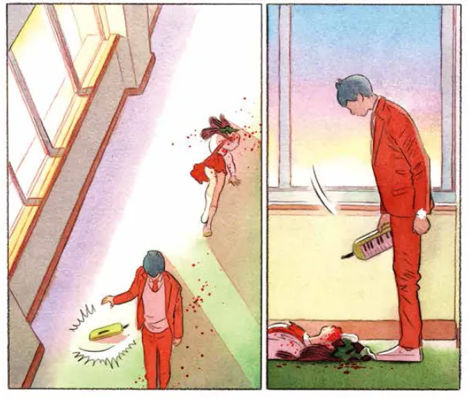 第二章「我的身體任你宰割」中的口風琴是武器