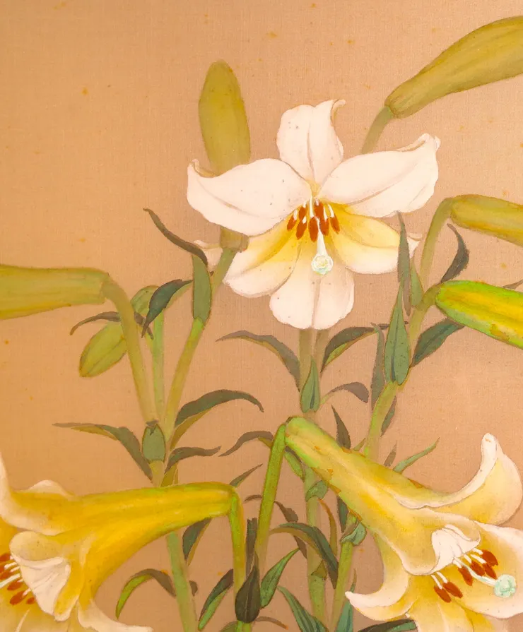 〈野地百合〉局部－百合