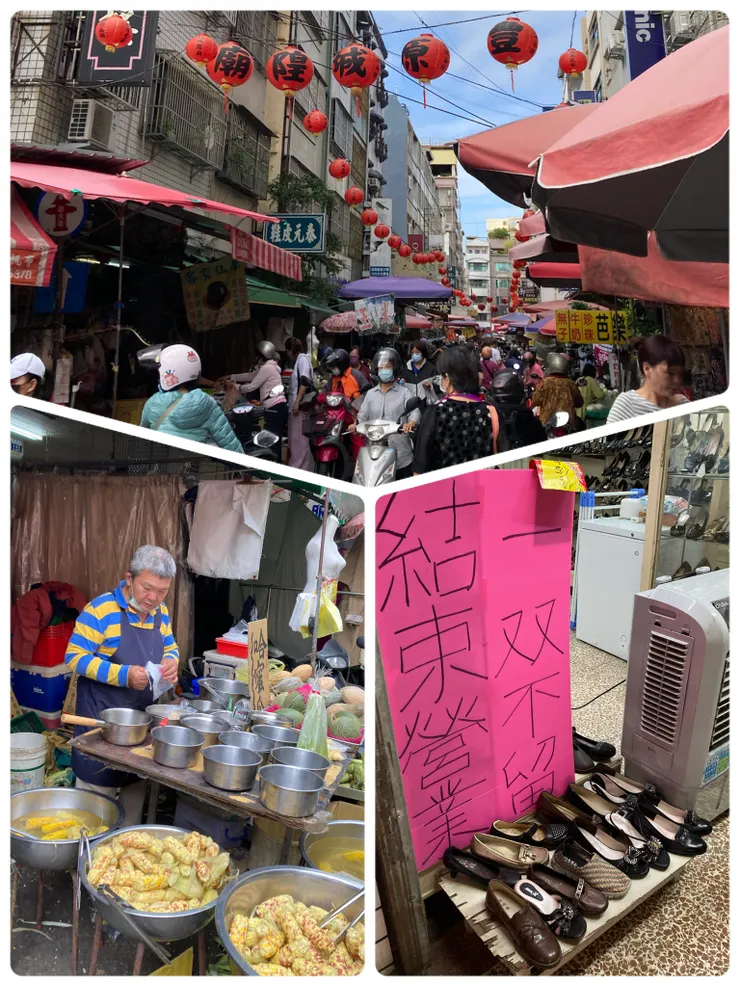 早上的菜市場非常熱鬧