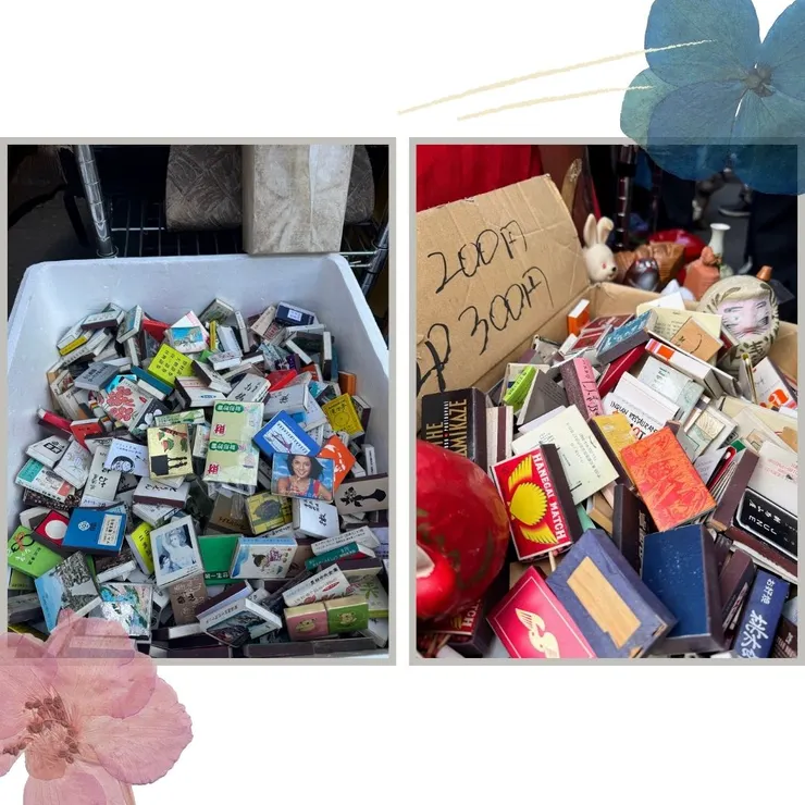 😳自己很喜歡收集復古圖案的火柴盒