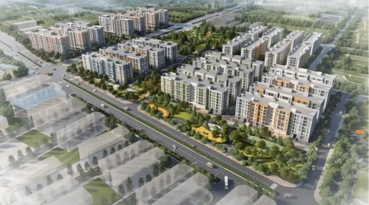 越南龍頭建商vinhomes在海防市興建的社會住宅建案快樂家園Happy Home