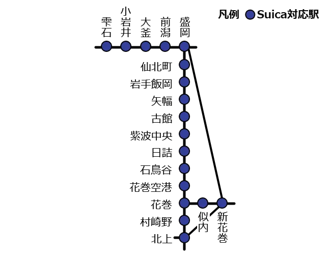 盛岡suica使用範圍