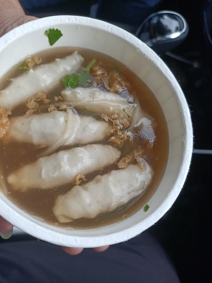 魚焿很好吃,但湯我喝不習慣,太甜了😆