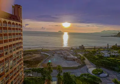 翡翠灣福泰渡假酒店陽台賞夕陽