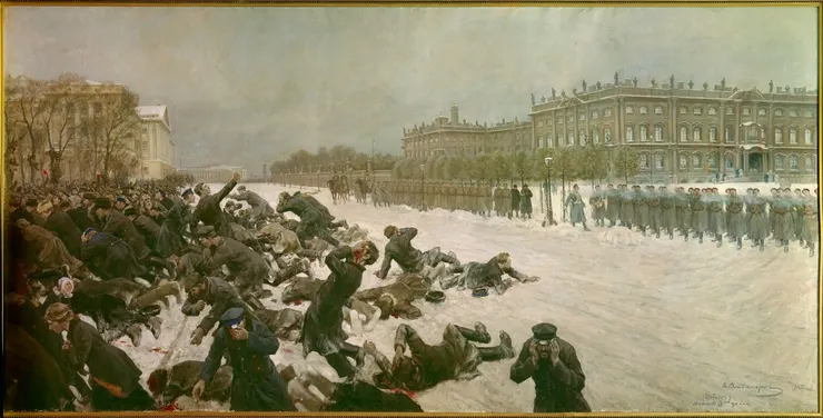 伊凡・弗拉基米羅夫，《皇宮廣場的射擊》（ Shooting in the Palace Square on January 22）