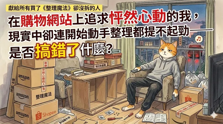 有一種囤積，叫做：我以為下單就能整理好生活。