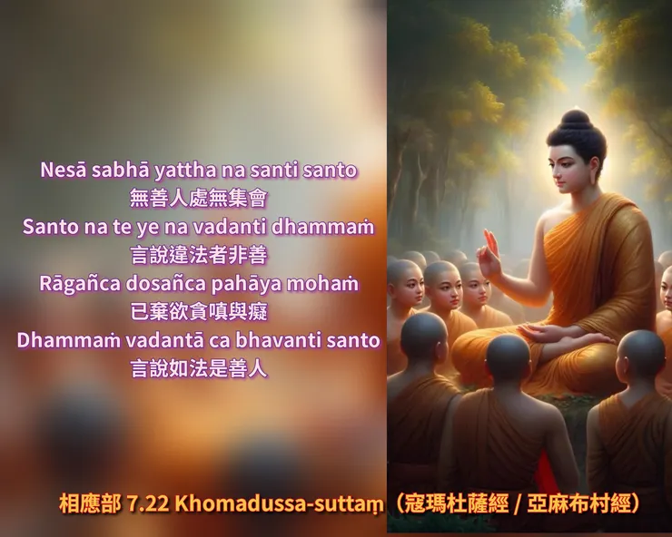 佛陀法語 | 善人的定義