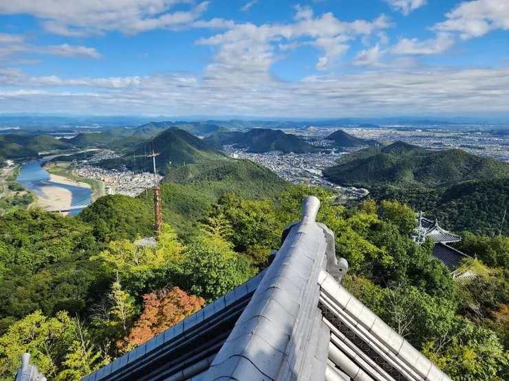 歧阜城上看歧阜市景