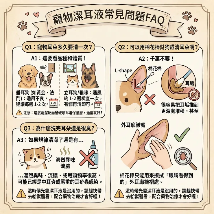 寵物潔耳液常見問題FAQ