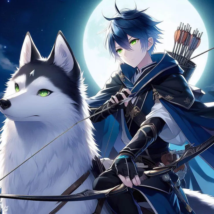 澳東與他的座騎-夜犬