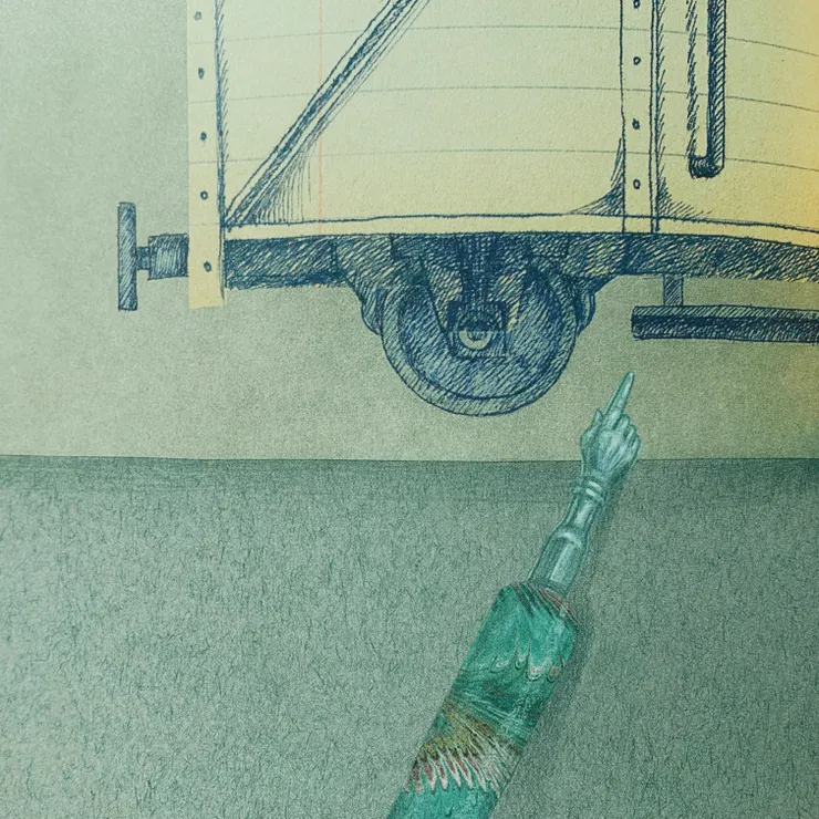 筆尖變成了托拉指針 ︳圖片來源《布魯卡日記》