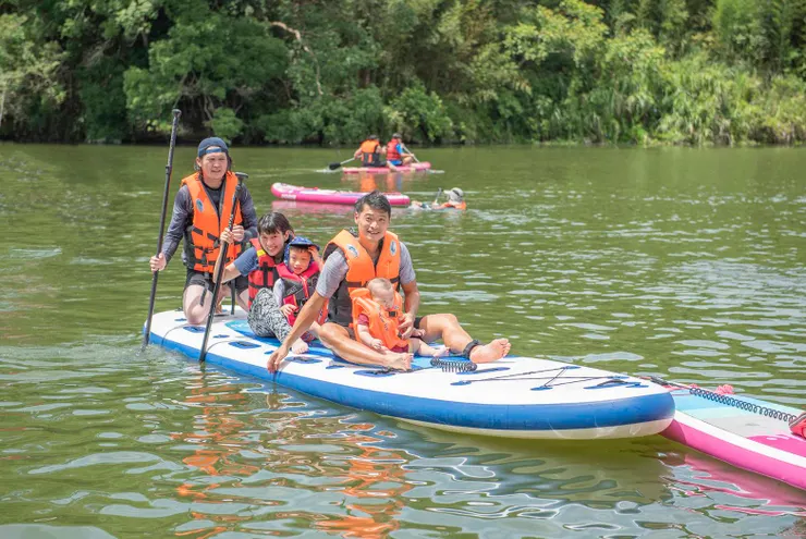 8個月大嬰兒SUP立槳體驗留影