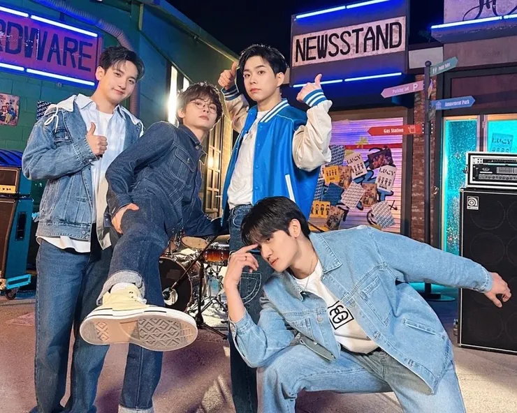 左至右: 申光一、Yechan、崔庠燁、趙元祥